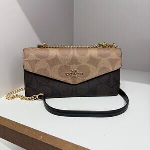 Coach Klare Envelope Crossbody Bag In Blocked Signature Canvas CBI99